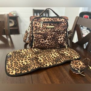 JuJuBe Into the Wild Leopard Print Diaper Bag